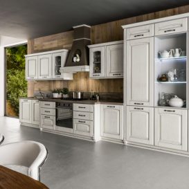 Cucina Classica su una parete 03